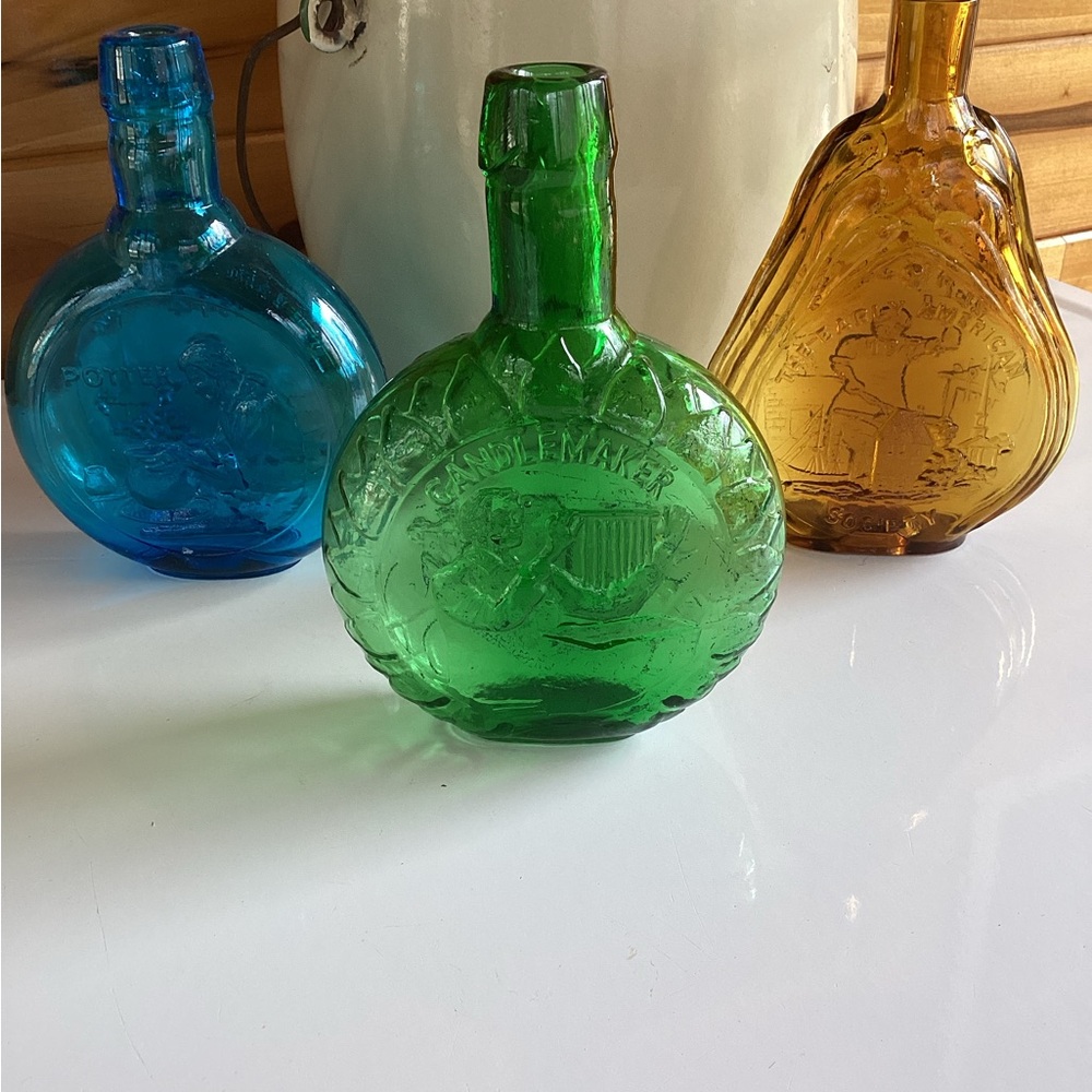 Colorful Glass flask Decanter Set